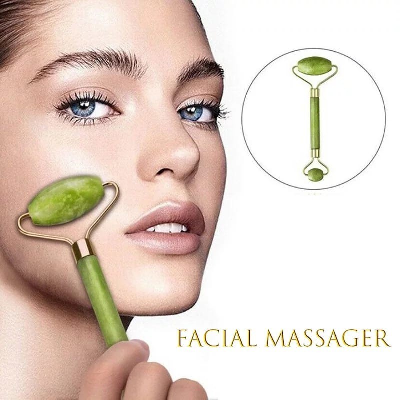 Imagem do produto Rolo Massageador Pedra De Jade Massagem Facial Anti Rugas 5