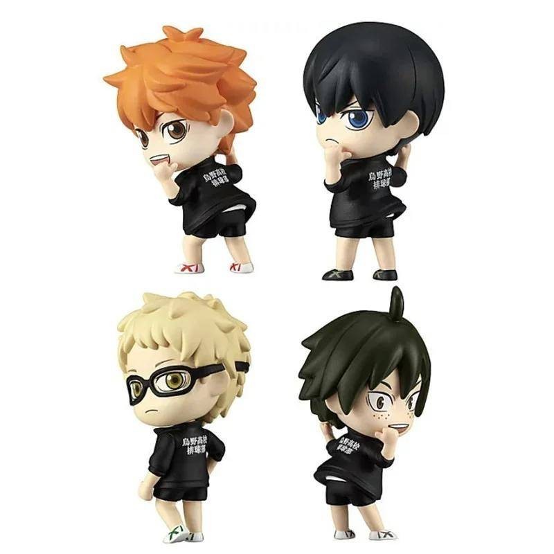 Anime Haikyuu!! Figura Shoyo Hinata Tobio Kageyama Q Versione Pvc Giocattolo Modello Fatto A Mano Kawaii Anime Bambole Ornamenti Giocattoli