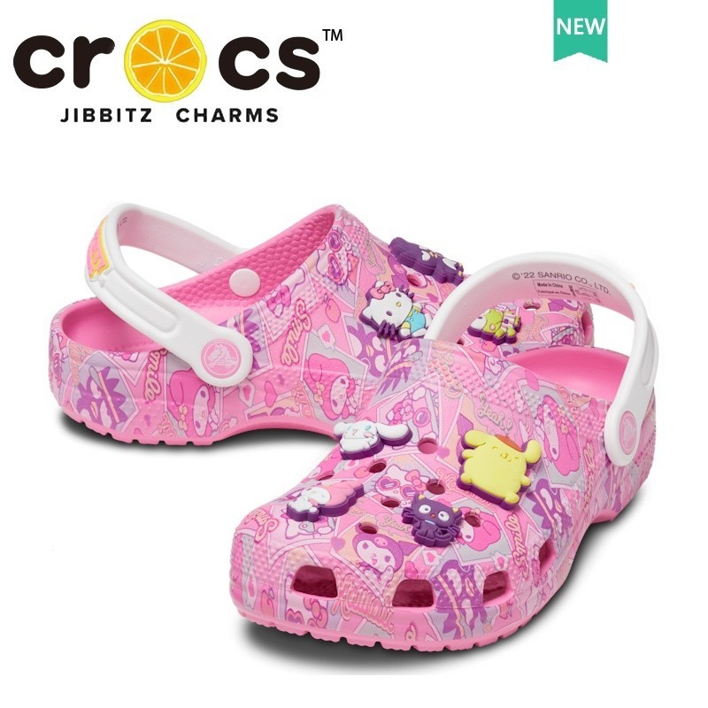 Hello kitty and store friends crocs size 5 junior