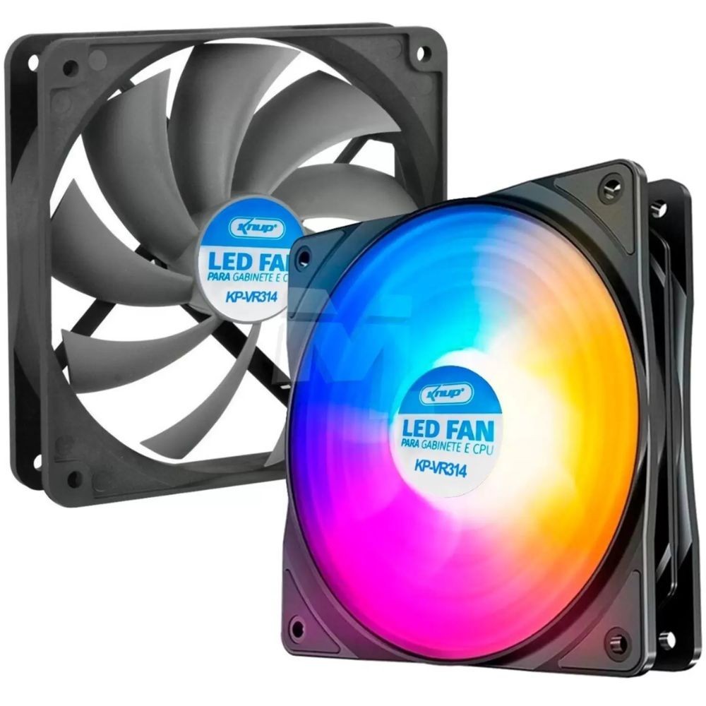 Cooler Fan Led Rgb 120Mm Knup 1500Rpm Kp-Vr314