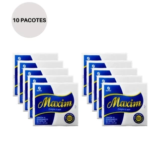 Kit Guardanapo 23x22cm Branco 500 Unidades Maxim