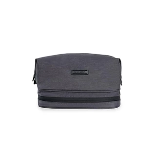 Necessaire Poliéster 2 Divisórias Metropolitan Cinza