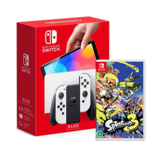 Console Nintendo Switch Oled Branco + Jogo Splatoon 3