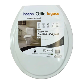 Assento Sanitário Universal Incepa Celite Logasa ECO Branco Original