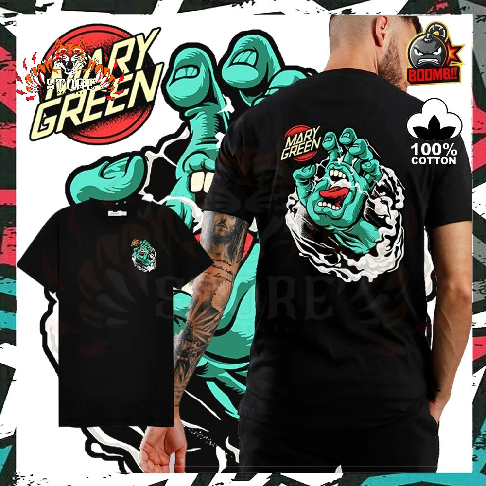 Camiseta manga curta 100% algodão estampada Mary Green Envio Imediato