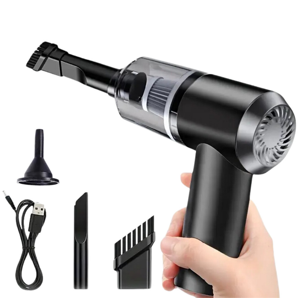 Aspirador De Pó Mini Soprador Portátil Recarregável USB