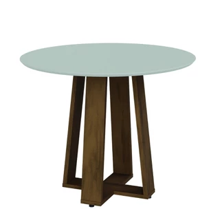 Mesa Redonda Dobuê Athenas Cedro / Off White
