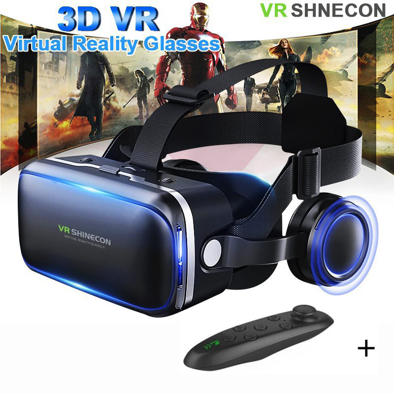 Fone De Ouvido De Realidade Virtual Vr Shinecon, Óculos De J | Shopee ...