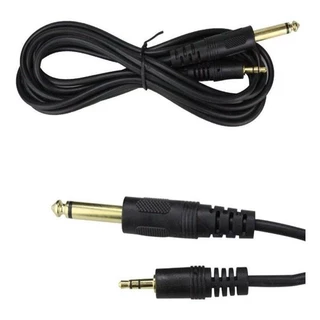 10 Cabo P2 Estereo P10 Mono 1,5 Metro Dupla Blindagem