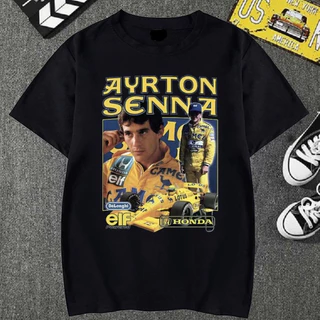 Camiseta Basica Camisa Ayrton Senna Formula 1 Lenda Homenagem Moda Unissex 100% algodão Envio Rápido