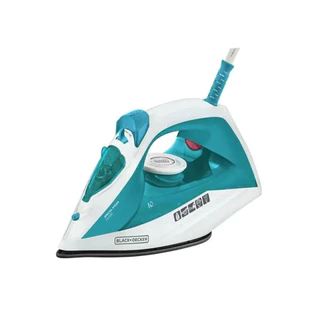 Ferro De Passar A Vapor Base Antiaderente Black Decker FX2100 Branco/Azul - 220V