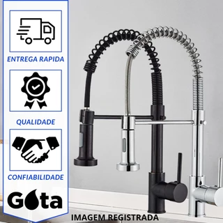 Torneira Cozinha Gourmet Inox Luxo AGUA FRIA