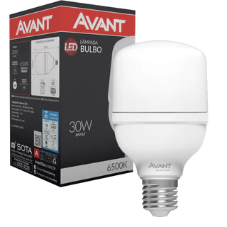 Lâmpadas Led Bulbo Hp 30w Luz Branca 6500k E27 Bivolt Avant