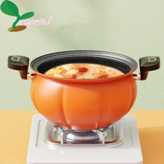 ESPOIR 8L Panela De Micro Pressão De Abóbora , Ferro Fino Antiaderente De Grande Capacidade , Acessórios De Cozinha Fogão A Gás De Vidro Multifuncional Universal Home