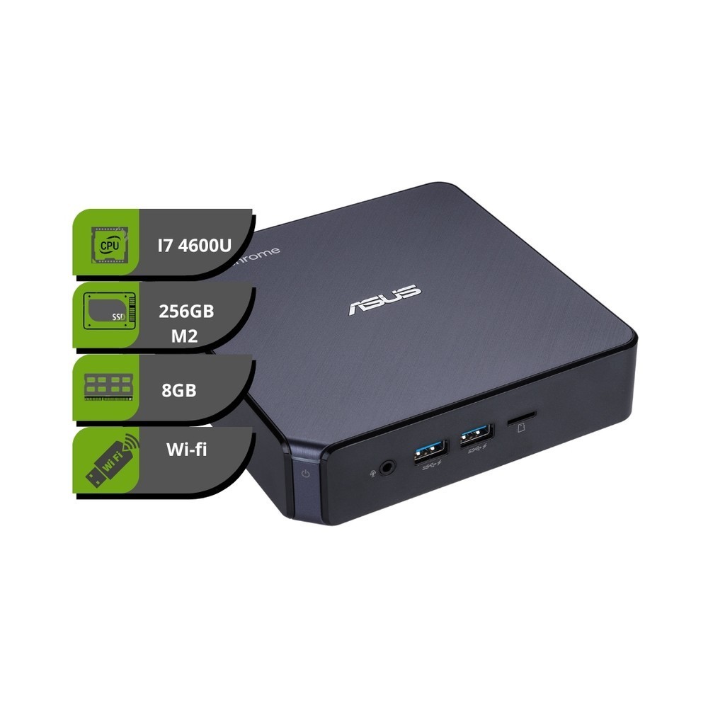 Mini Pc Nuc Asus Core I7-4600u 8gb Ddr3 Ssd 256gb Windows 10