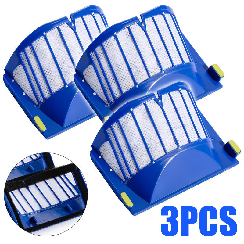 3 x OEM Roomba 500 Series Aero Vac Filter Blue 550 AeroVac 560 570 580 530 540 e