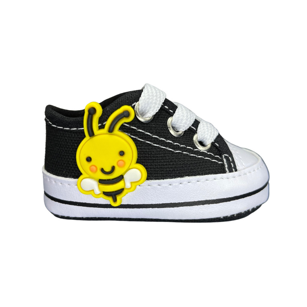 Tênis Starzinho de bebê Abelhinha (Preto) Shopee Brasil