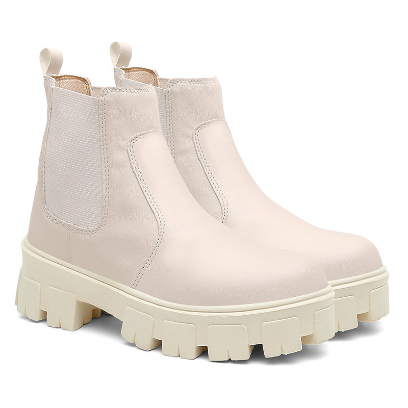 Coturno Feminino Blogueira Off White Tratorada Tendência