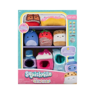 Playset Máquina de Lanches com 4 Pelúcias - Squishville