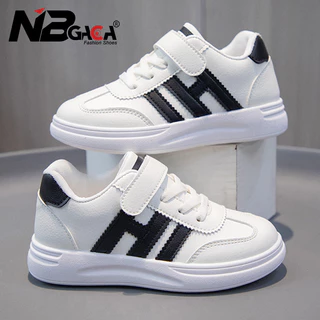 Tênis Para Crianças Design De Moda Infantil Sapatos Casuais Brancos Não Deslizantes Meninas Com Gancho O Exterior Tamanho 26-37