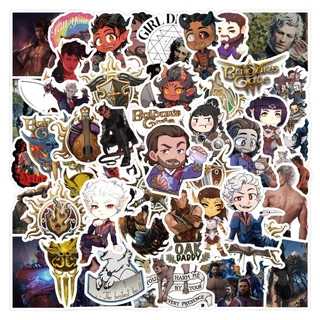 53 pcs Baldur's Gate 3 RPG Videogame Adesivos De PVC À Prova D'água