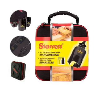 Kit 2 Serra Copo 46 59Mm Metal Marceneiro 1 Apoio Starrett