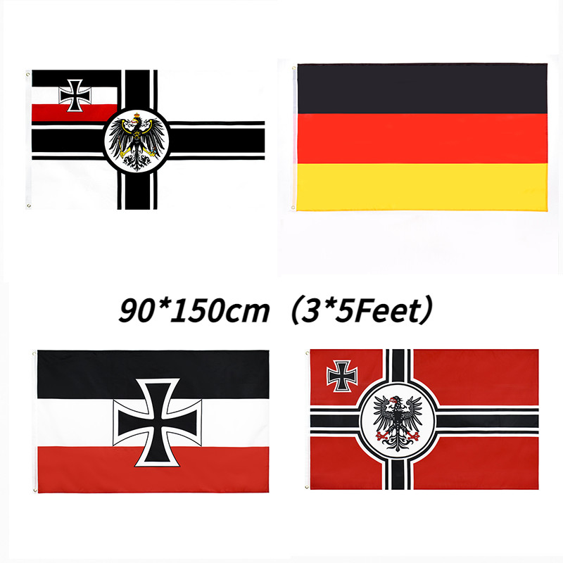 Bandeira nacional do emblema Alemanha Bandeira DK Reich/Prússia Bandeira alemã Bunting String Bandeiras Banners