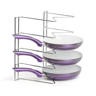 Organizador Suporte Para Formas Frigideiras Com 4 Divisórias