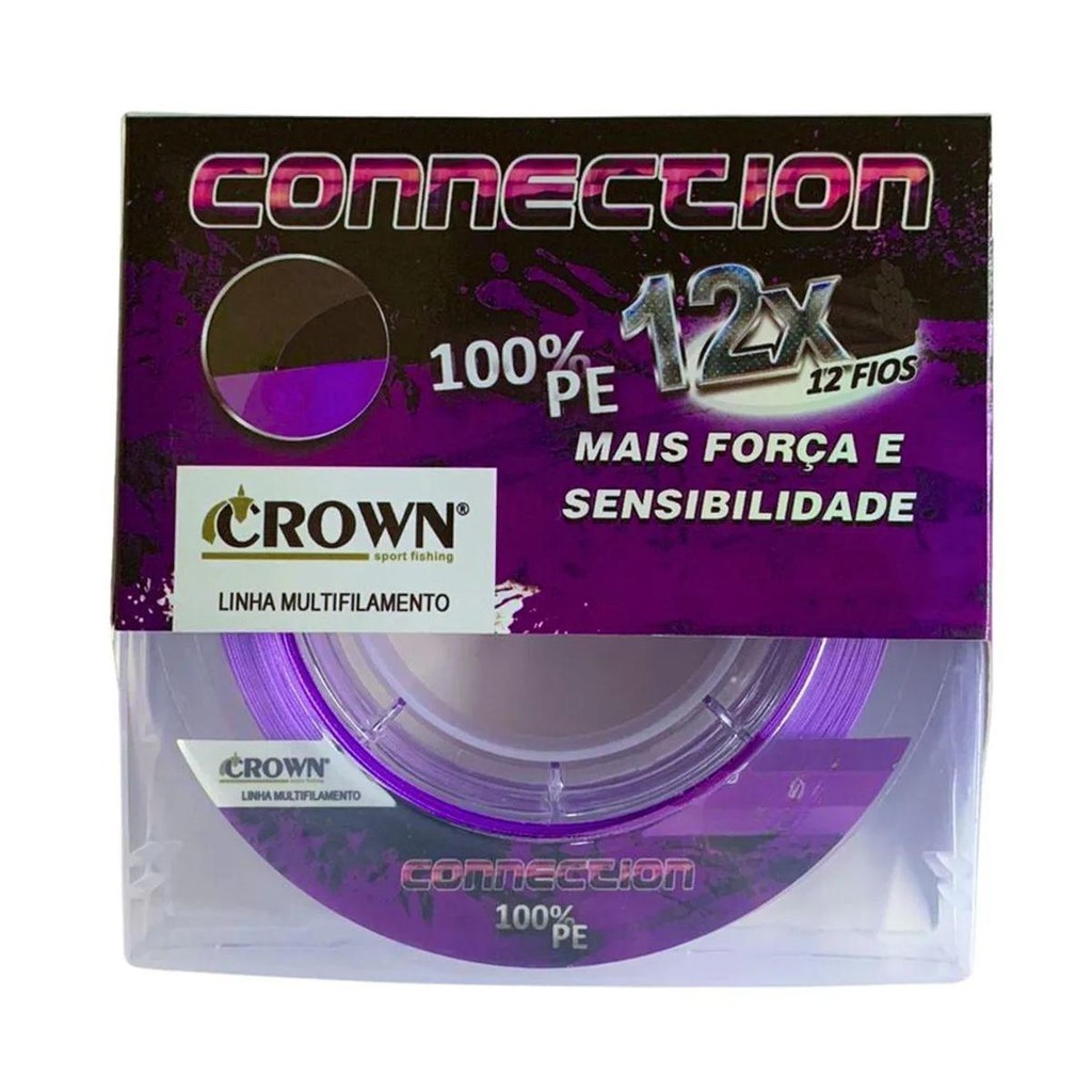 Linha Multifilamento Connection 12X Roxa 0,20mm 150mts - Crown | Shopee ...