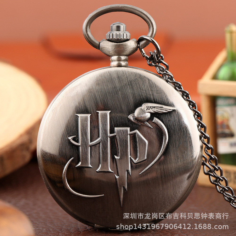 Relógio clássico Vintage Harry Pocket Port personagem romano relógio de bolso grande de quartzo Moshy