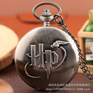 Relógio clássico Vintage Harry Pocket Port personagem romano relógio de bolso grande de quartzo Moshy