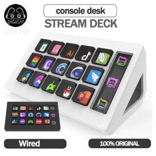 StreamDeck Teclado Visual Botão LCD 15 Teclas Controlador De Criação De Conteúdo Ao Vivo Personalizado Para Windows/MacOS/Android/iOS