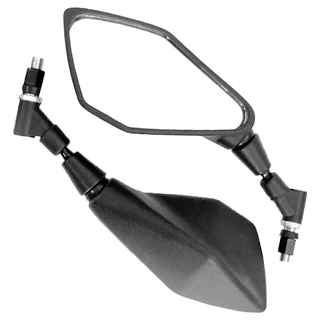 Par Retrovisor Modelo Z400 Kawasaki Haste Giro 360 Articulado Rosca M10 Lente Convexa Honda Yamaha Cg Fan Titan Start Fazer Xtz Factor