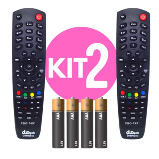 2un Controle Remoto DUOSAT 7491