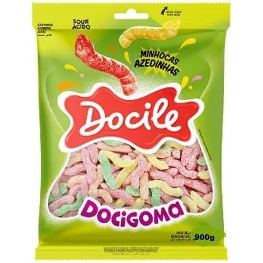DOCIGOMA MINHOCAS AZEDINHAS 900G