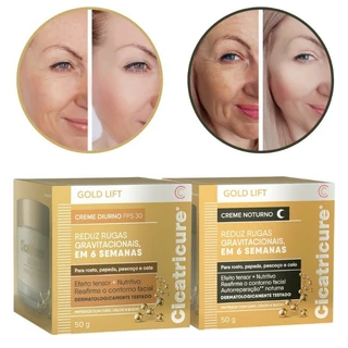 Cicatricure Creme Antissinais Facial Gold Lift Noturno + Creme Diurno Fps30 50g Cada