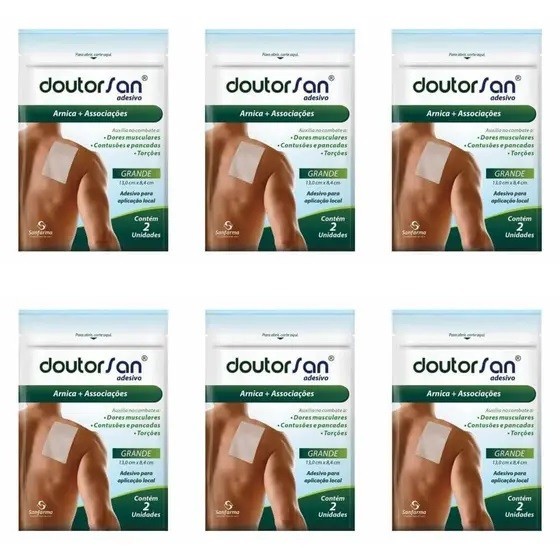 Doutorsan Arnica Adesivo G C/2 (Kit C/06) | Shopee Brasil