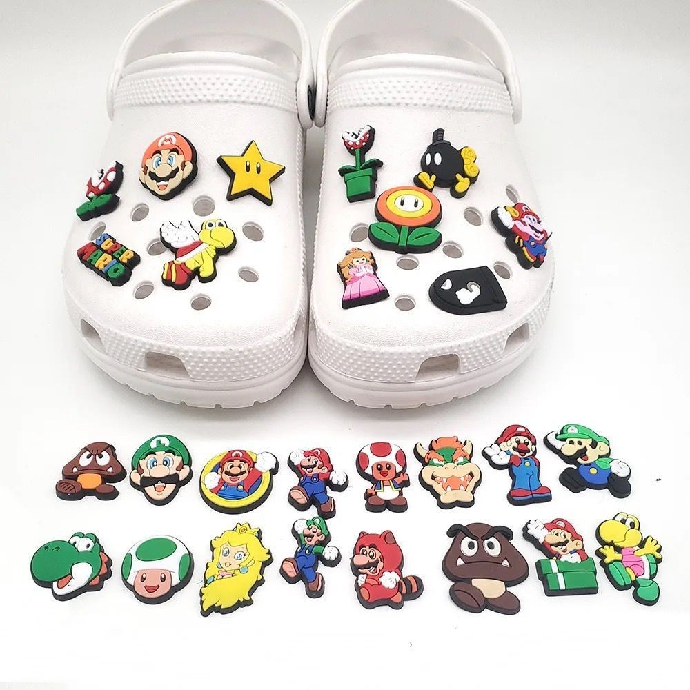 Pins Botons Crocs Super Mario Bros. Kit Com 06 Unidades