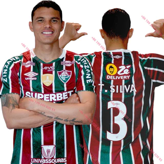 Camisa masculina 24/25 nova Casa/Fora camisa de futebol 1:1 fãs versão personalizada Patrocínio