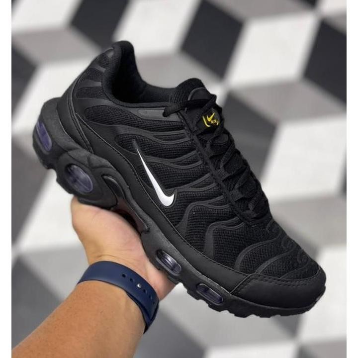 Tênis TN Plus Preto Lançamento Masculino Caminhada Promoção