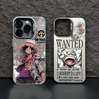 Capa Para Xiaomi Poco M6 Pro X6 5G C50 C51 X3 X5 F4 F3GT 13T 12T 11 Lite Duro De Anime Desenho Animado Uma Peça Luffy WANTED Anti-Knock Japão Pára-Choques Fresco