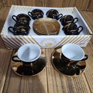 Xícara de café kit com 12 peças de Cerâmica em porcelana1
