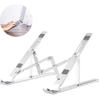 Suporte Para Notebook E Macbook Alumínio Ajustável Dobrável