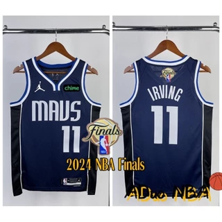 2024 NBA Finals Hot pressed Camisa Dallas Mavericks #11 Kyrie Irving Navy Statement Edition de Basquetebol Jerseys