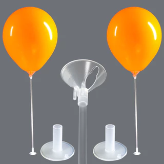 Kit 20 Suporte Para Bexigas 33cm Com Base Autoadesiva