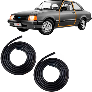 Kit 2 Borrachas de Porta sem Aba Chevette 2 Portas 83 a 92