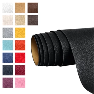 Adesivo Revestimento para Parede Moveis e Reparos em Couro Sintético Tamanho 50x137cm Cores Diversas