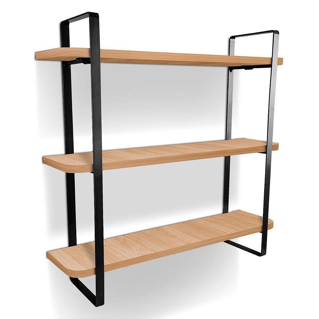 Prateleira Tripla Nicho Hone Modelo Industrial Decoracao Casa