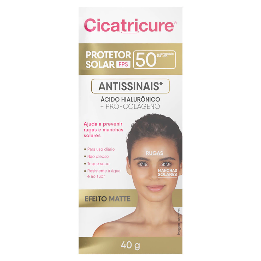 Cicatricure Prot Solar FPS50 Toque Seco 40g