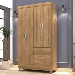Guarda-Roupa Solteiro San Diego 4 Portas 2 Gavetas